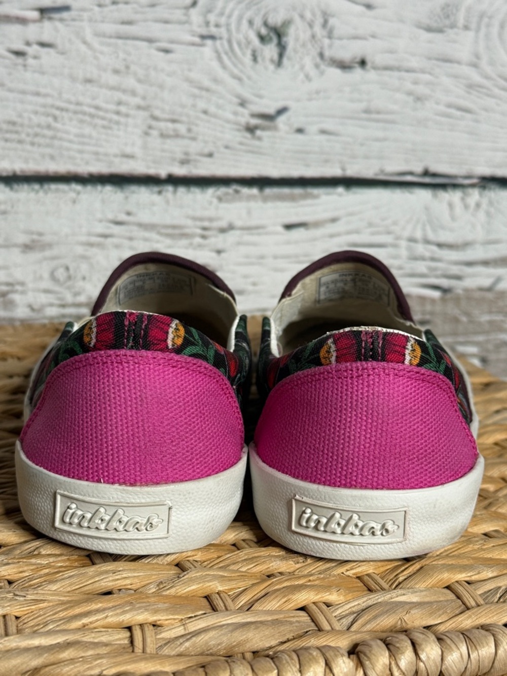 inkkas Rooster slip one Black Floral Slip-On sneakers - Picture 7 of 12